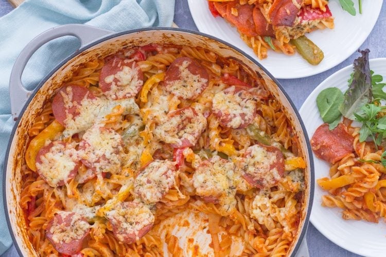 Easy One Pot Pepperoni Pizza Pasta