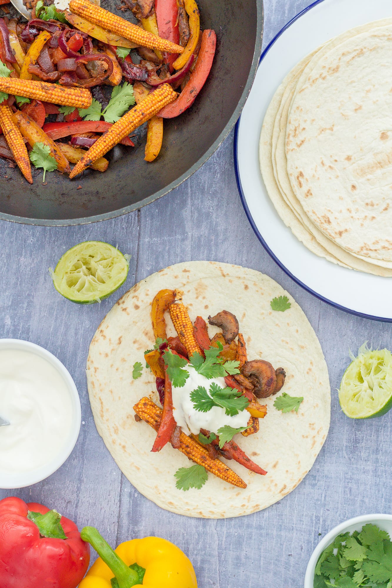 Easy Vegetable Fajitas Easy Peasy Foodie