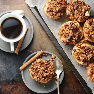 Easy Baked Apples with Maple Pecans