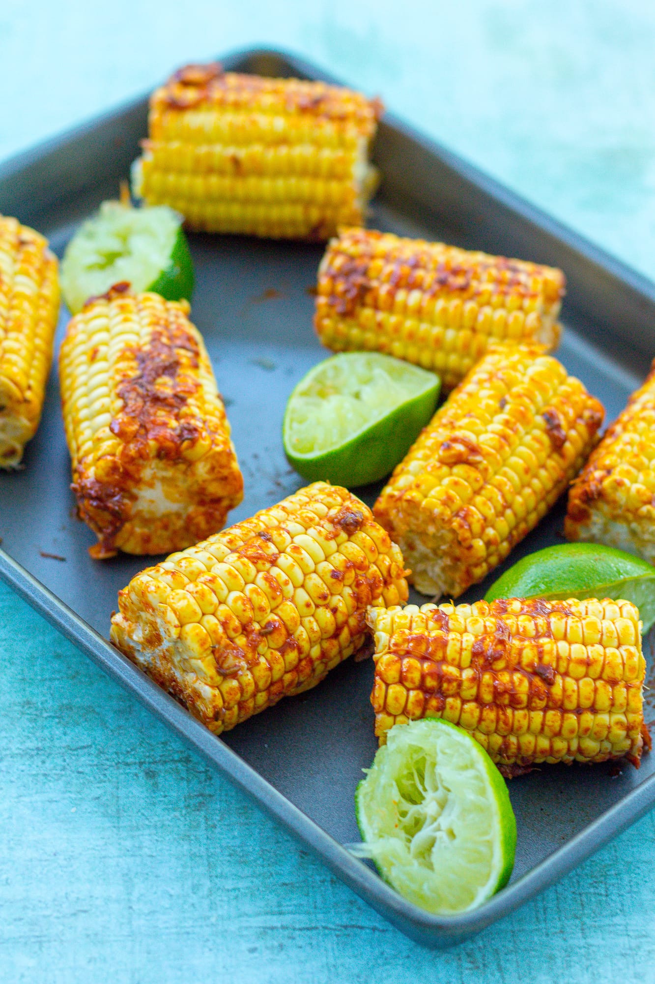 Easy Roasted Mexican Corn On The Cob Vegan Easy Peasy Foodie