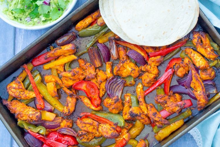 Easy Sheet Pan Chicken Fajitas