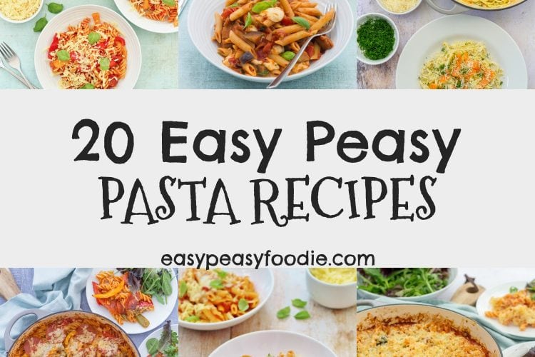 Hands up who loves pasta? And with these 20 Easy Peasy Pasta Recipes, you'll never be stuck for ideas for this midweek meals staple! Everything from chorizo macaroni cheese to pepperoni pizza pasta bake, chicken bolognese to hidden vegetable pasta sauce and even smoked salmon pasta - there's something to please everyone! #pasta #pastarecipe #pastarecipes #easydinners #midweekmeals #easymeals #easyrecipes #familydinners #easypeasyfoodie #cookblogshare