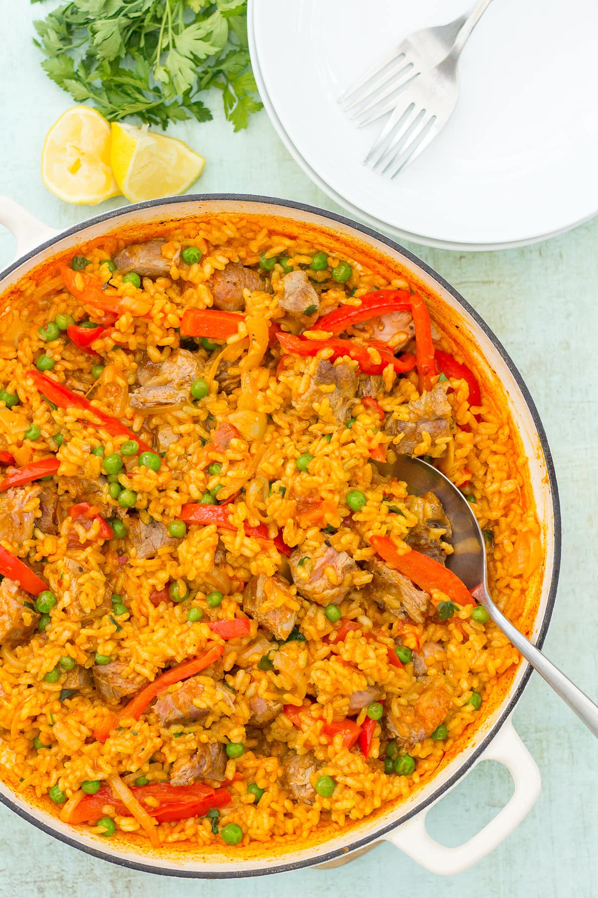 Lamb Paella (Paella de Cordero)