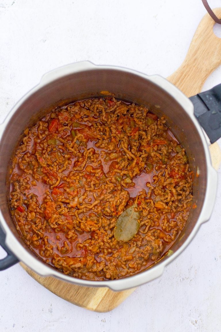 Pressure Cooker Spaghetti Bolognese Easy Peasy Foodie