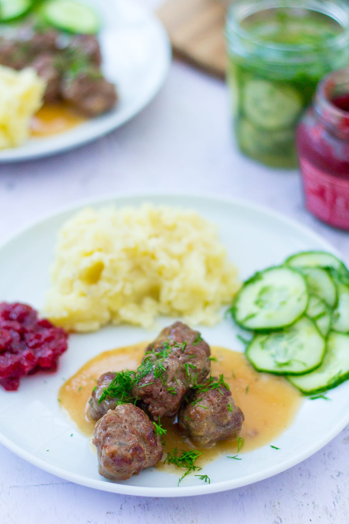 Homemade IKEA meatballs