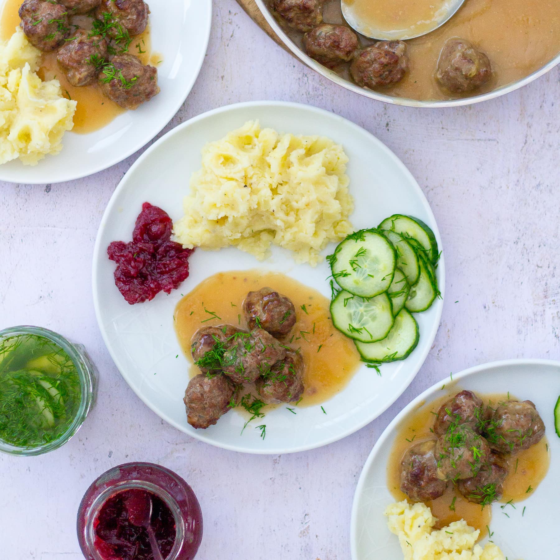 Swedish Meatballs Recipe with Lingonberry Sauce