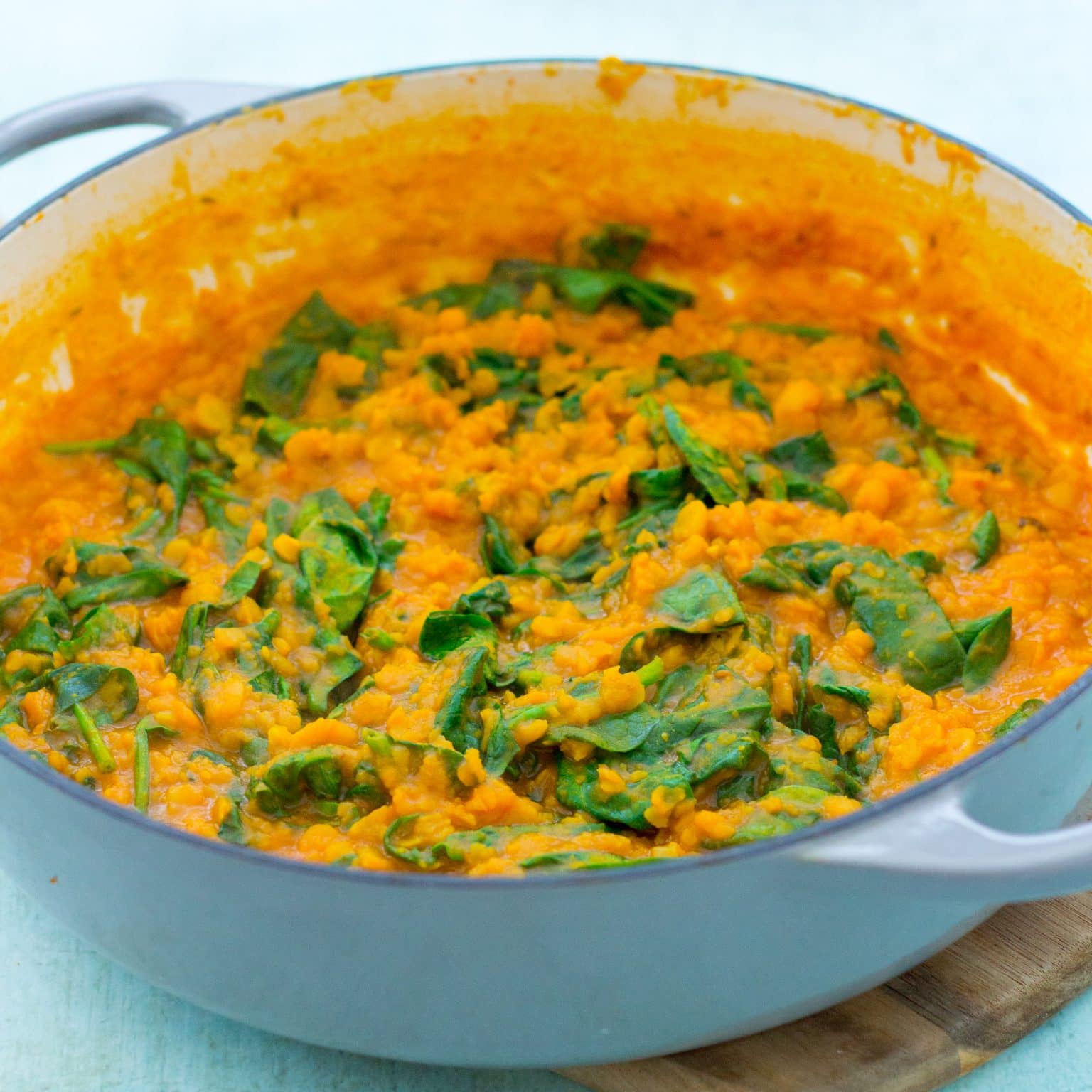 Easy Yellow Split Pea and Spinach Dhal (Vegan) Easy Peasy Foodie