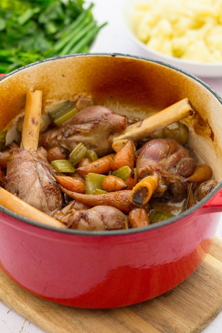 Slow Cooked Lamb Shanks With Red Wine Gravy Easy Peasy Foodie