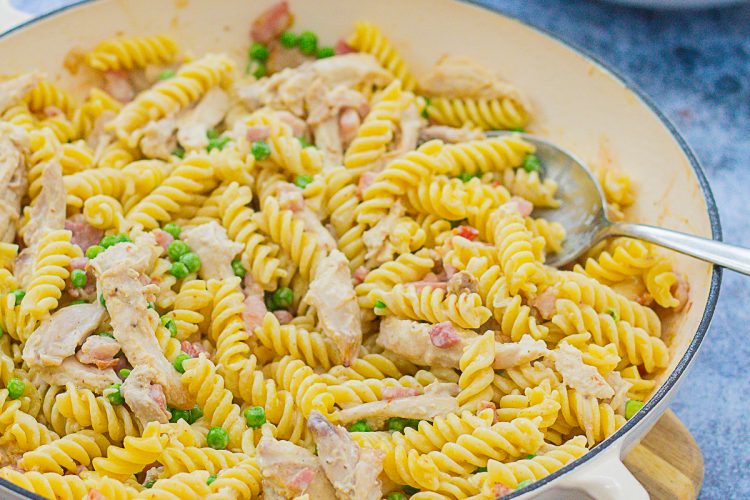 Easy Leftover Roast Chicken Pasta