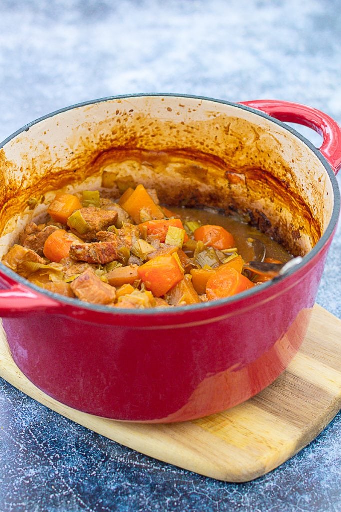 Diced Pork and Apple Stew Easy Peasy Foodie