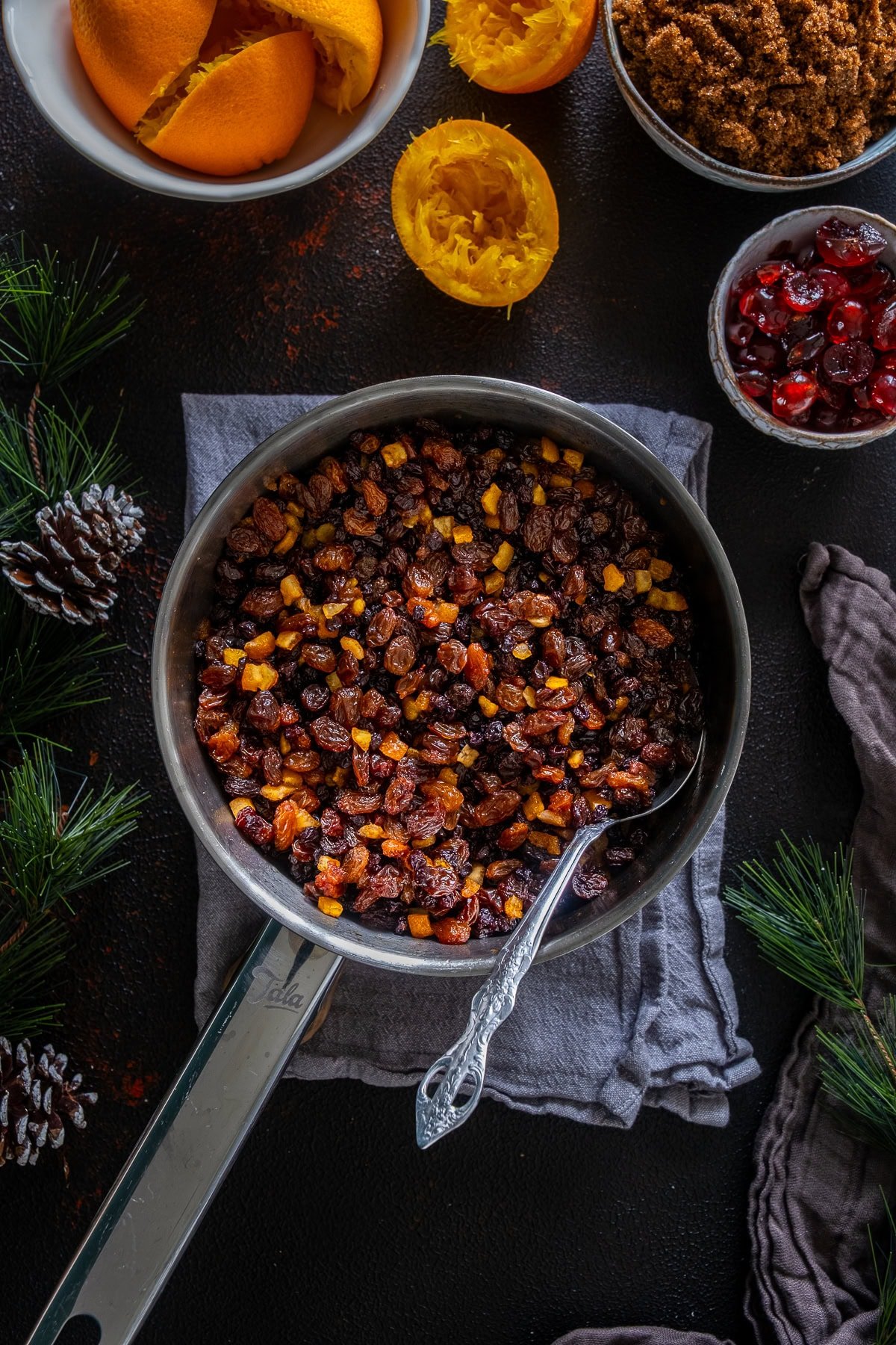 Boiled fruit method for Christmas Cake.