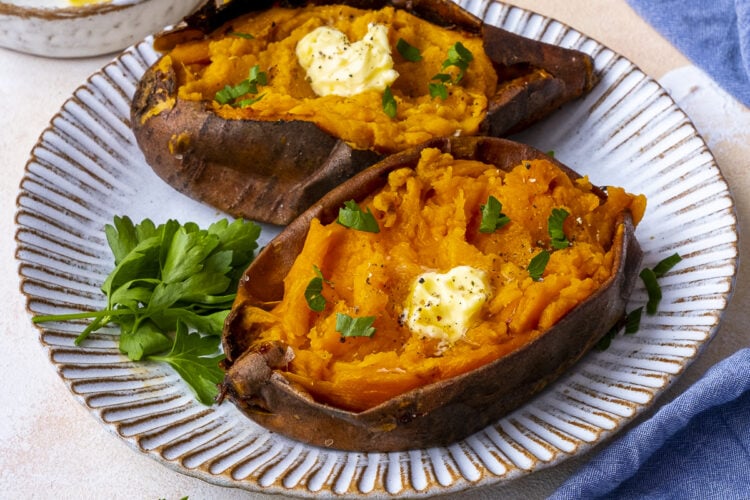 Easy Baked Sweet Potatoes