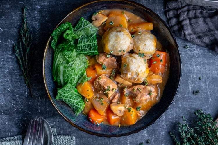 Traditional British Suet Dumplings with Atora