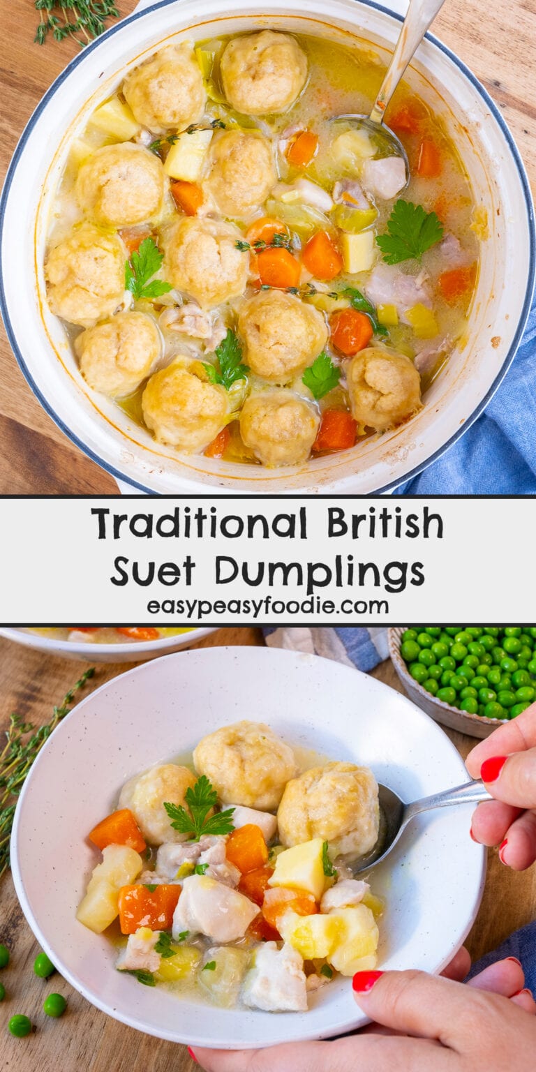 Traditional British Suet Dumplings Easy Peasy Foodie