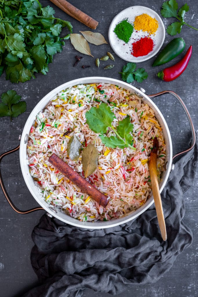 Multicoloured Pilau Rice Easy Peasy Foodie