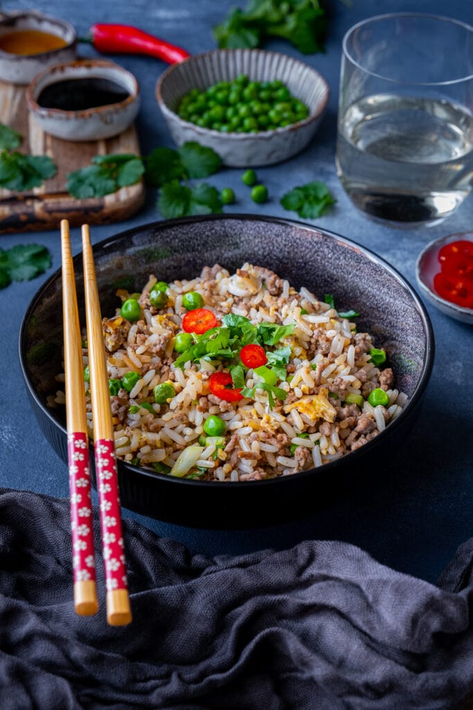 Easy Beef Mince Fried Rice - Easy Peasy Foodie