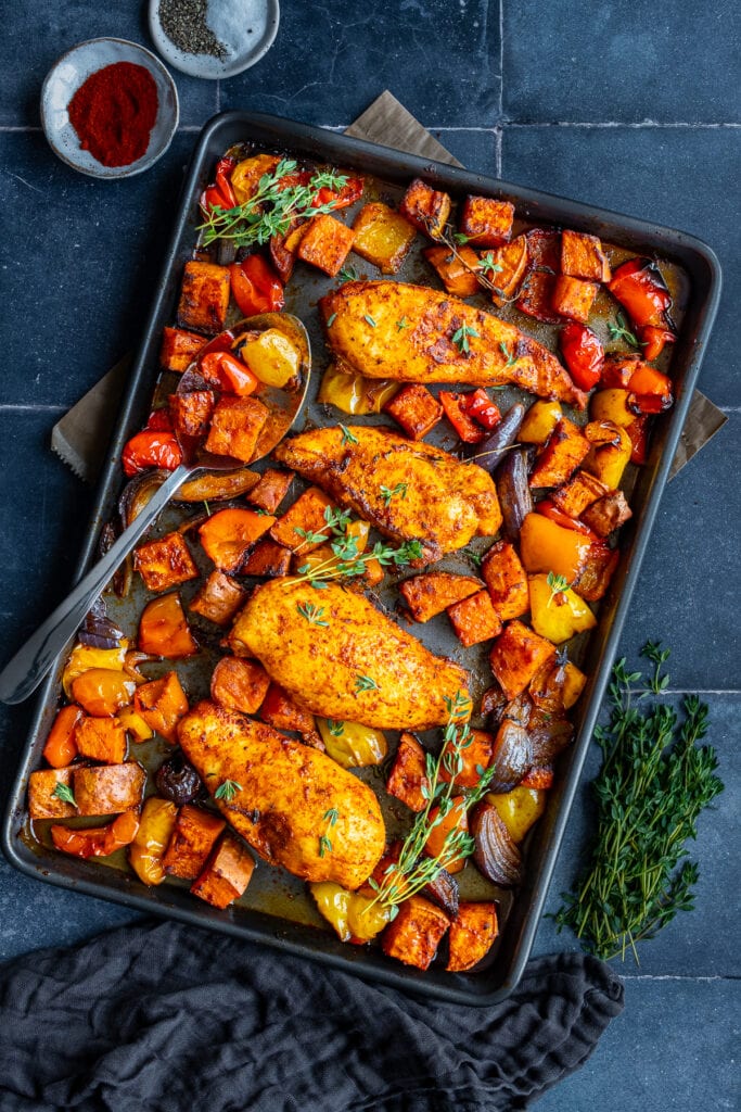 Easy Chicken Breast Traybake Easy Peasy Foodie