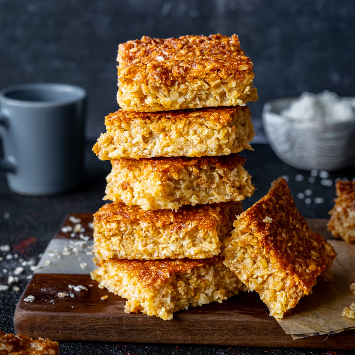 Easy Coconut Flapjacks Peasy Foo