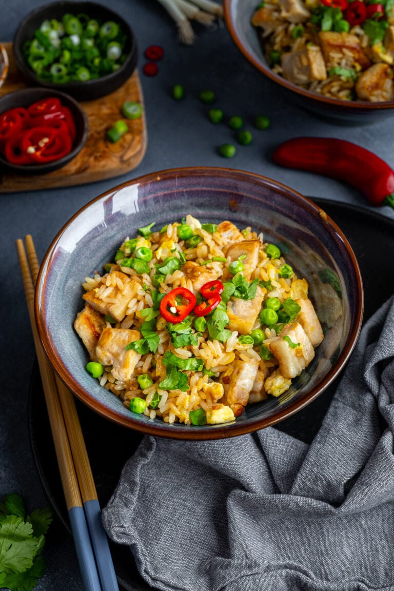 Leftover Pork Fried Rice - Easy Peasy Foodie