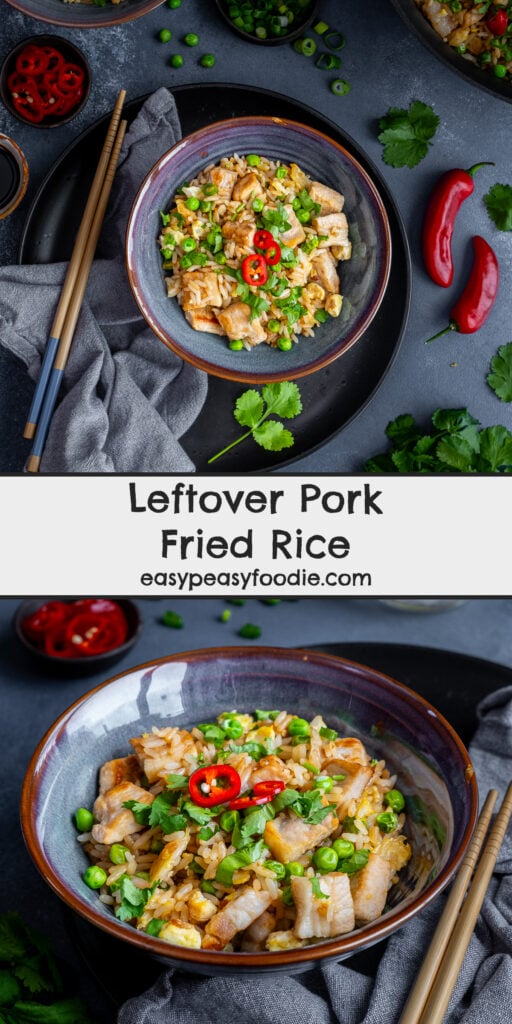 Leftover Pork Fried Rice - Easy Peasy Foodie