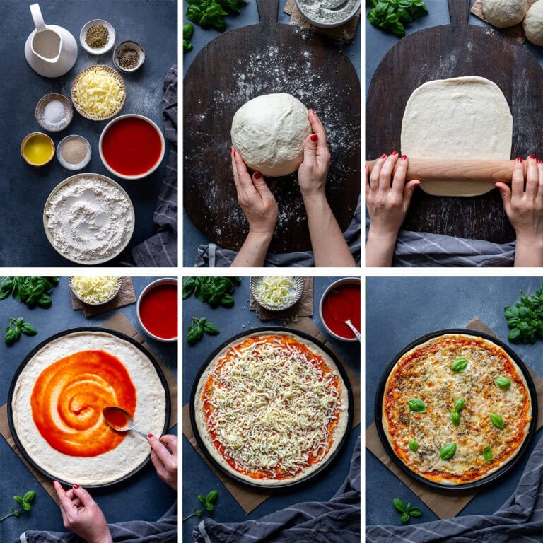 Basic Pizza Easy Cheese and Tomato Pizza (Margherita Pizza) - Easy Peasy Foodie