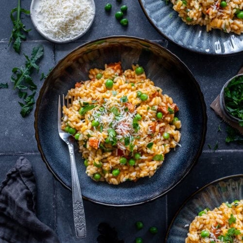 Easy Peasy Chorizo Risotto - Easy Peasy Foodie