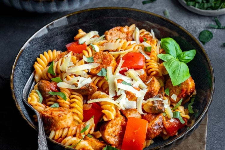 Sausage and Tomato Pasta Hero