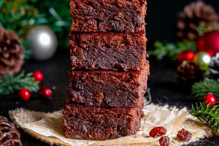 Easy Mincemeat Brownies Hero