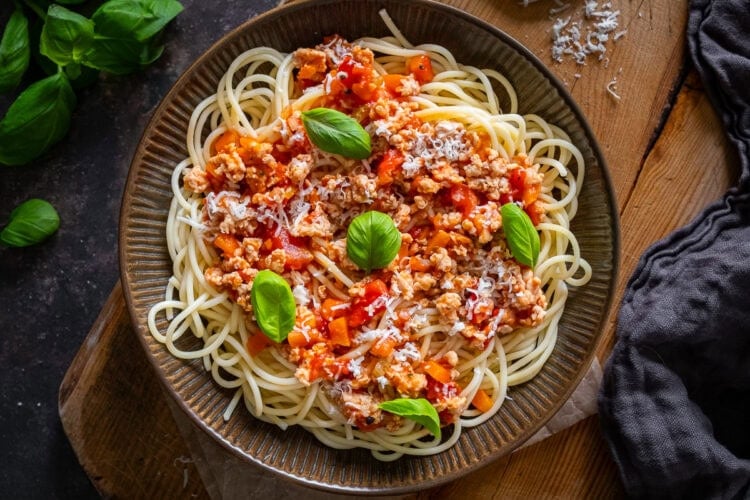 Easy Chicken Mince Bolognese