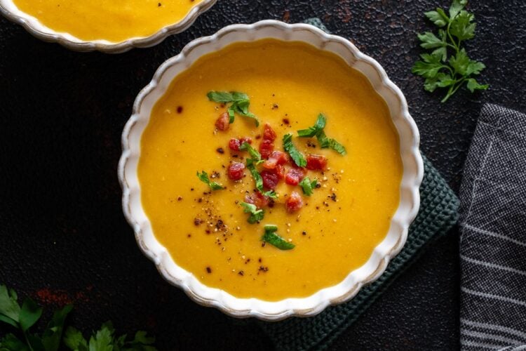 Easy Lentil and Bacon Soup HERO