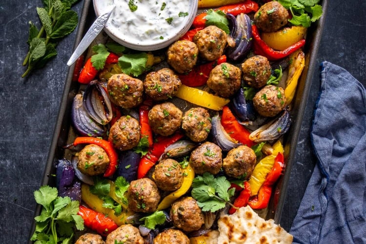Lamb Kofte Meatball Traybake Hero