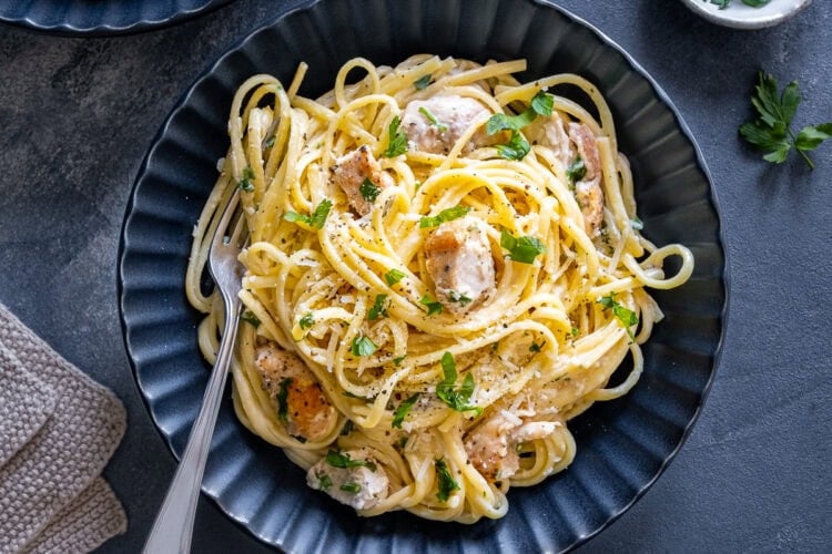 Chicken Alfredo Linguine Hero