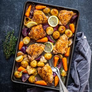 Chicken and Potato Traybake with Lemon and Garlic HERO
