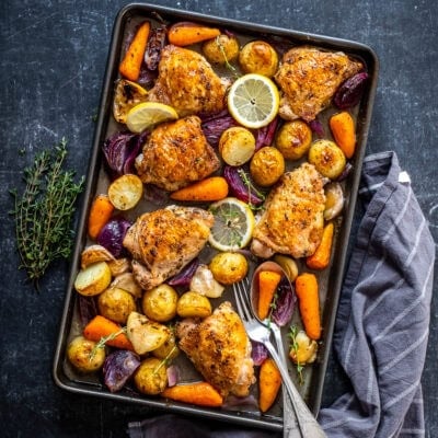 Chicken and Potato Traybake with Lemon and Garlic HERO