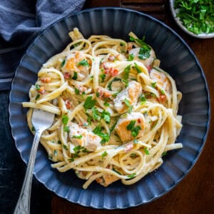 Creamy Chicken Carbonara with Bacon Hero