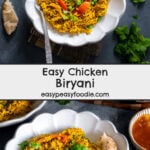 Easy Chicken Biryani Pin