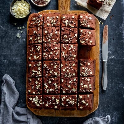 Easy Chocolate Traybake Cake Hero