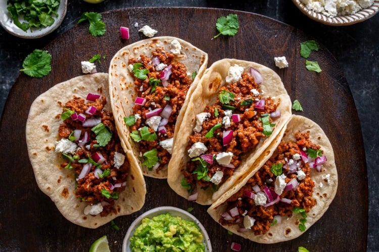 Easy Beef Mince Tacos (Soft Tacos) Hero