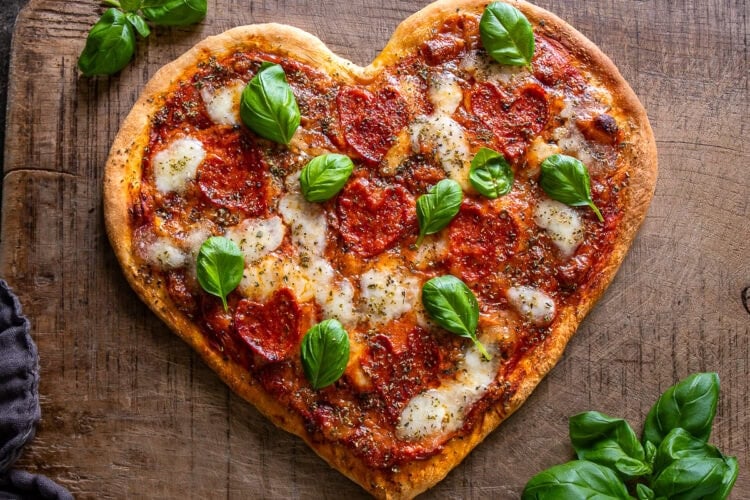 Heart-Shaped Pizza Hero