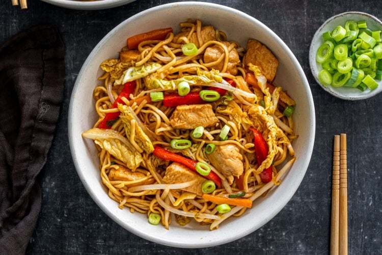 Easy Chicken Chow Mein Hero