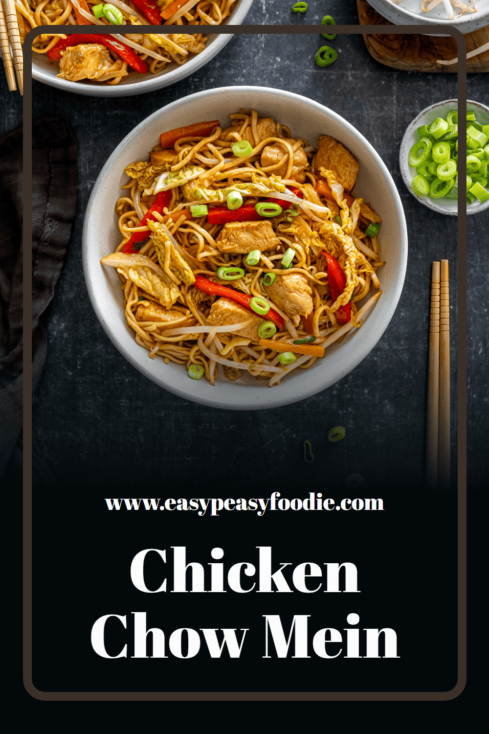 Easy Chicken Chow Mein Pin