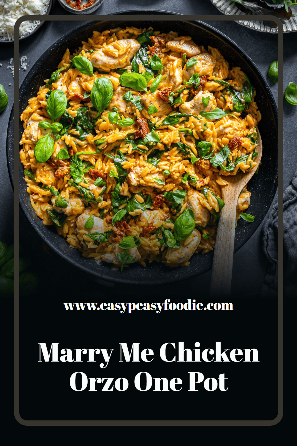 Marry Me Chicken Orzo One Pot Pin
