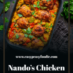 Nando’s Portuguese Chicken and Rice One Pan Pin