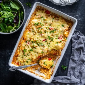 Chicken Fajita Rice Bake Hero