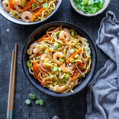 Easy Prawn Chow Mein Hero