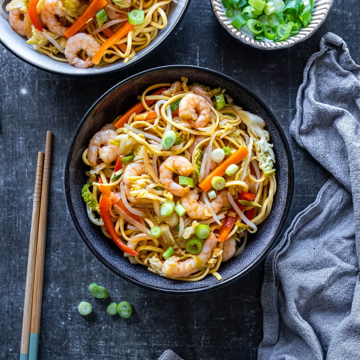 Easy Prawn Chow Mein Hero
