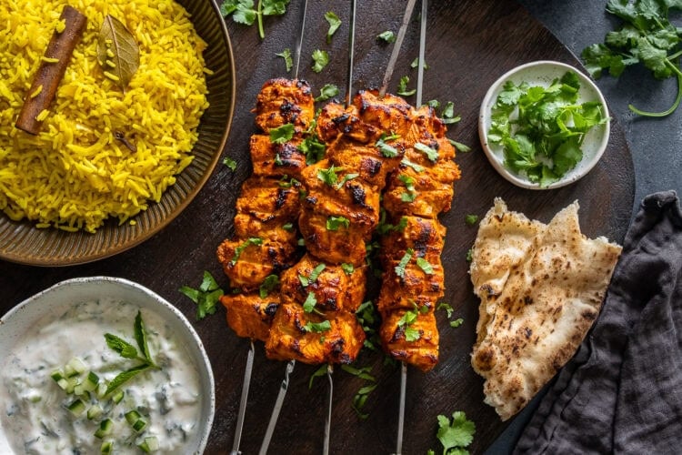 Chicken Tikka Kebabs Hero