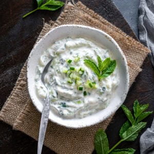 Cucumber Mint Raita Hero