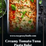 Creamy Tomato Tuna Pasta Bake Pin
