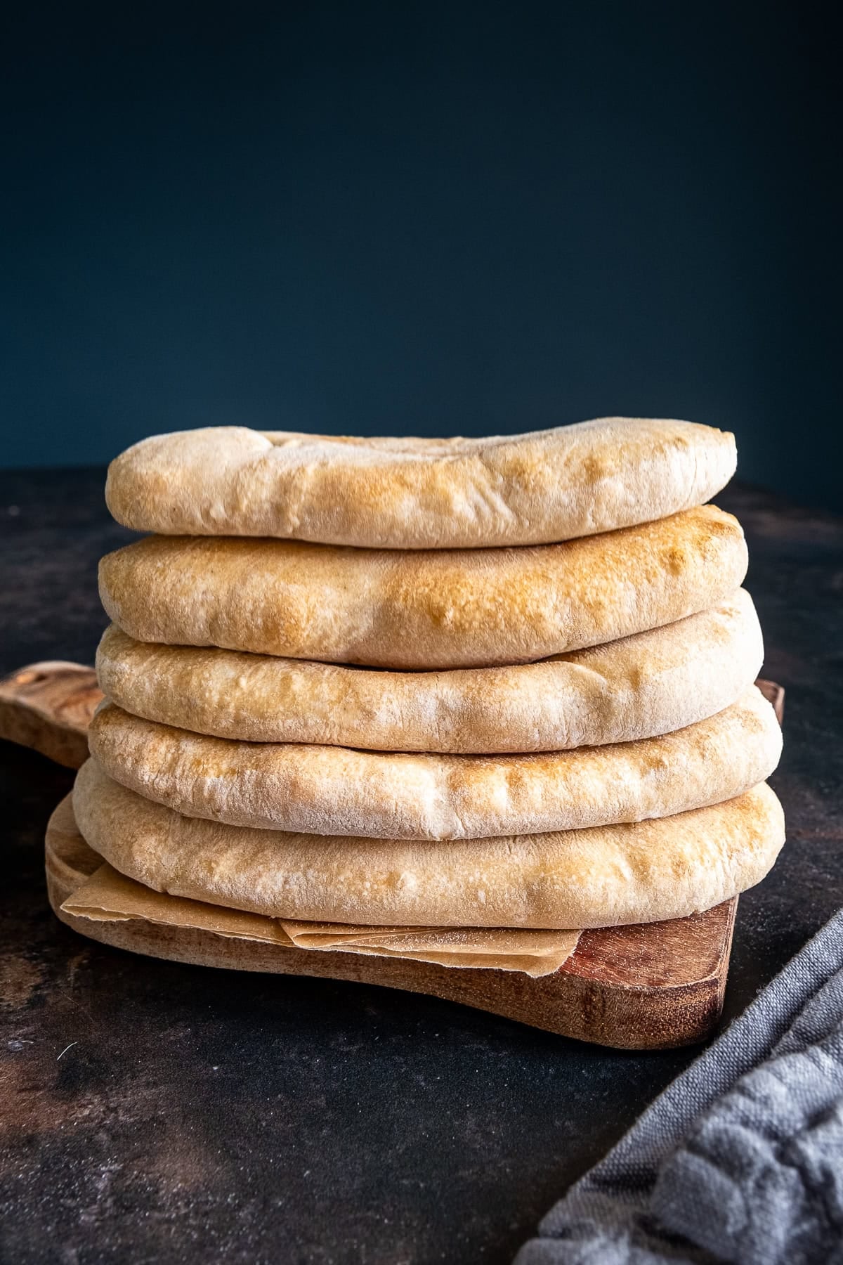 Stack of 5 Homemade Pittas